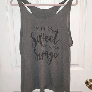 Graphic Racerback Gym Tank